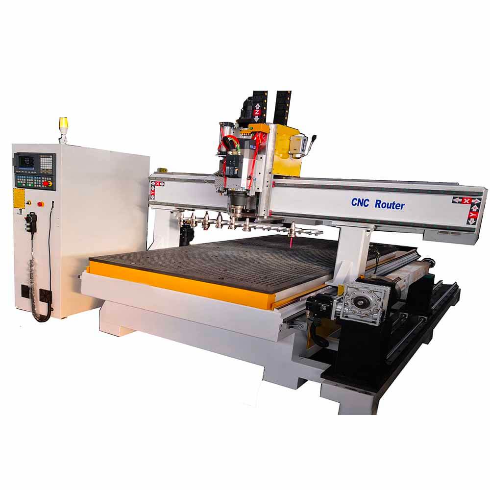 Auto Tool Changer Wood CNC Router with Rotary Axis for Sale