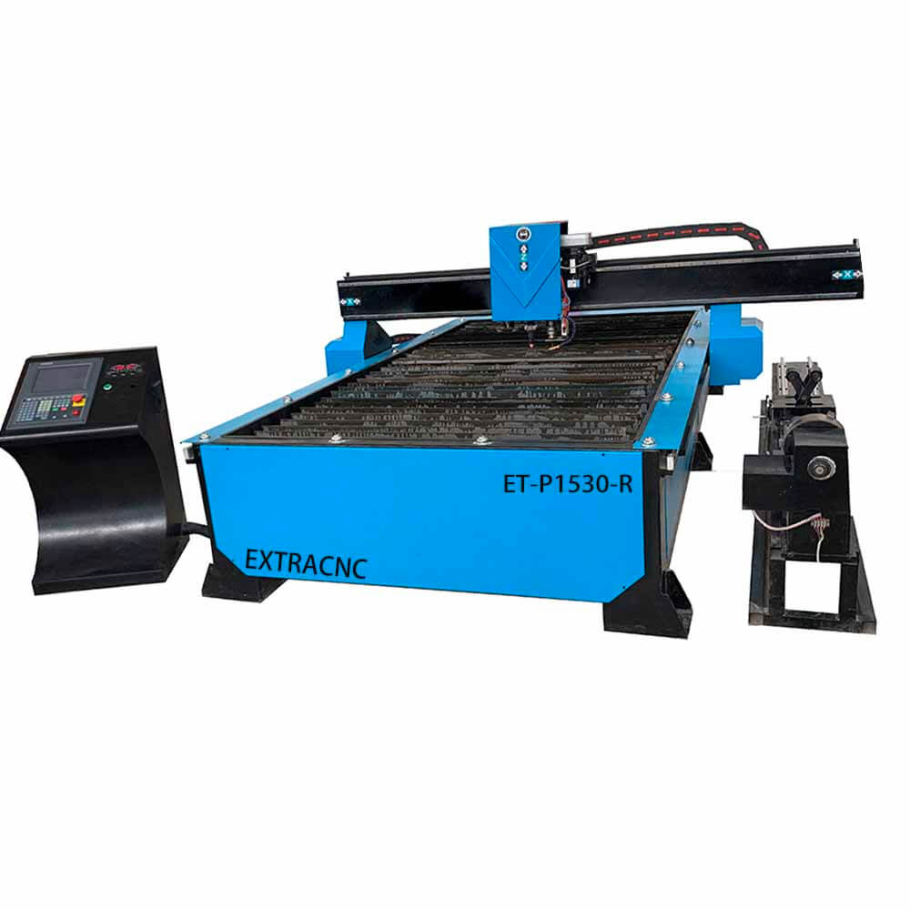 CNC Plasma Cutter With 4th Axis Rotary for Square&Round Tube