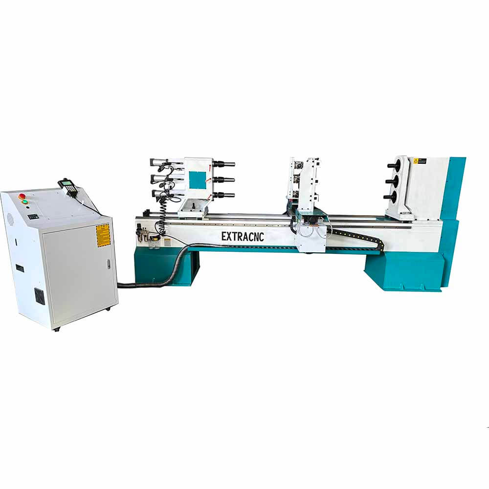 Multi-Spindle CNC Copy Lathe Machine for Baseball Bat Make