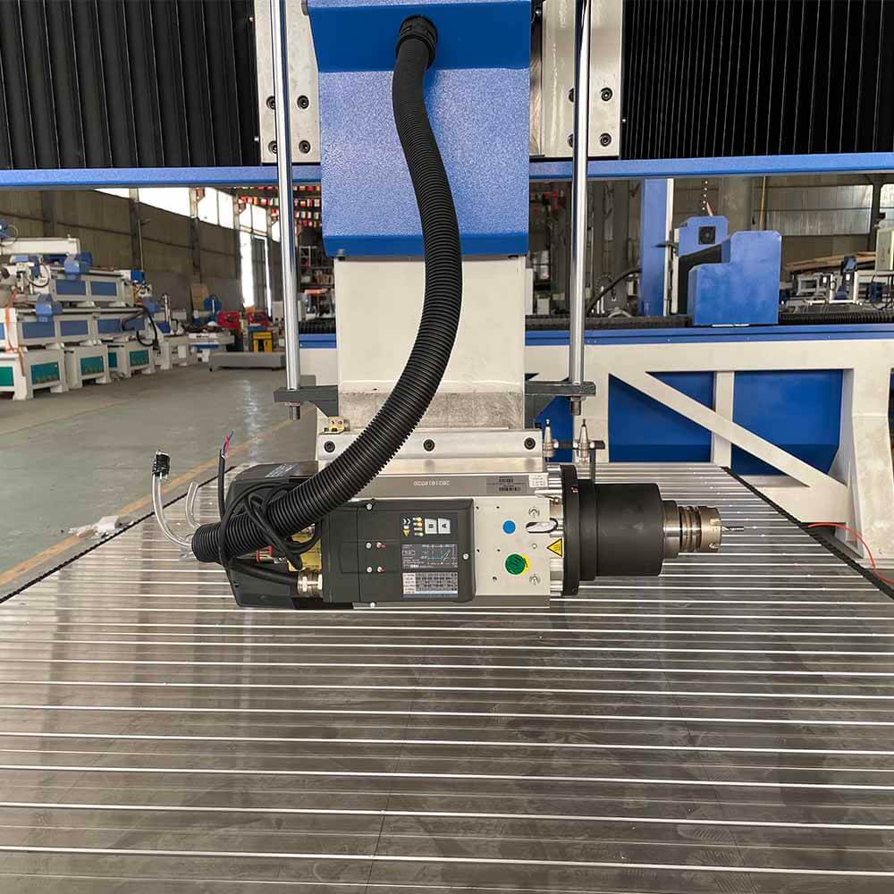 4 Axis Cnc Router Machine With 8 Tools And Swing Head Of A8-1325-l8 Woodworking Furniture Atc Wood Cnc Router