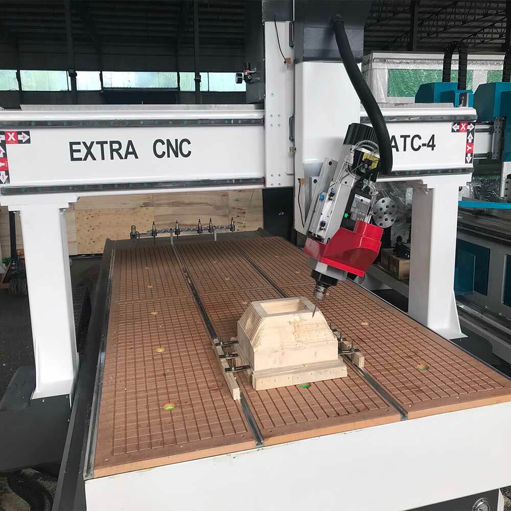 Cheap Price 1328 9.0kw Atc Cnc Router 4axis Vacuum Table For Furniture Cabinet Door Woodworking